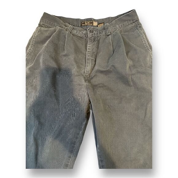 Gap Vintage Navy Blue Easy Fit Pleated Pants Size 32 - Picture 2 of 5